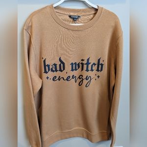 Bad Witch Energy Women's crewneck sweatshirt size Medium
